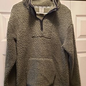 Pink sherpa pullover